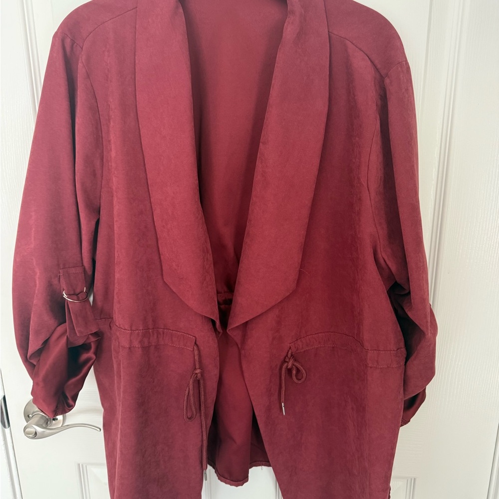 Shein Burgundy Women's Jacket